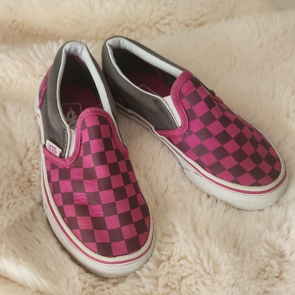 Kids Checkered Vans 12